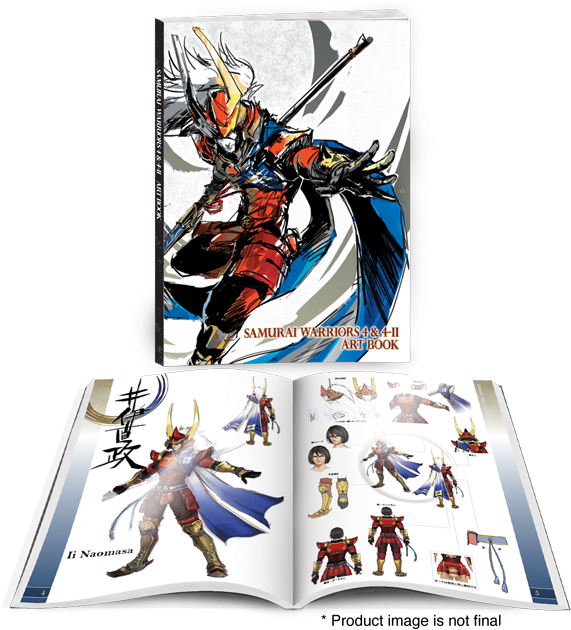 Samurai Warriors 4-ii Limited Edition - Samurai Warriors 4 Artbook (604x643), Png Download