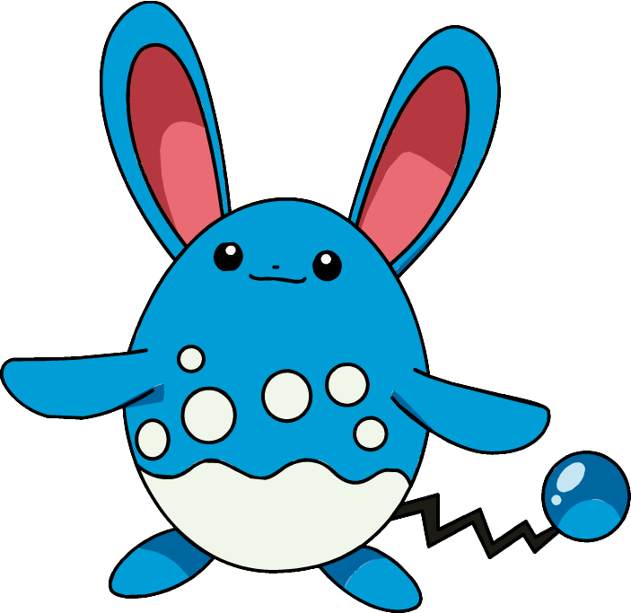 184azumarill Os Anime 2 - Azumarill Pokemon (703x683), Png Download