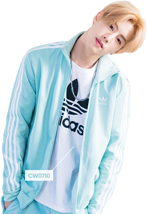 Mark Got7 Adidas (580x700), Png Download