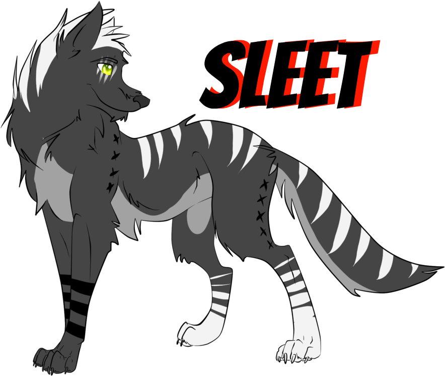 Simple Wolf W Green Eyes Points Adopt By Xpixe-d5mmd0c - Black Wolf Drawing (1024x776), Png Download