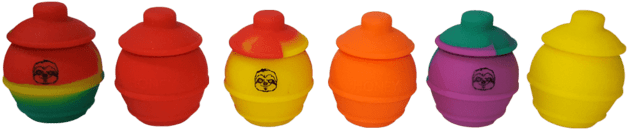 Silicone Honey Jar Slowburning Slick Chun Dab Daber - Baby Toys (640x640), Png Download