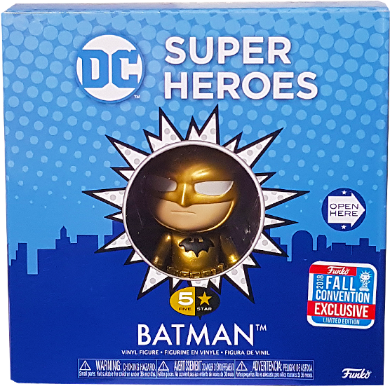 Dc Super Heroes Batman Nycc 2018 Exclusive 5-star Figure - Funko 5 Star (600x600), Png Download