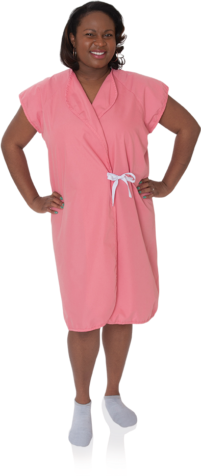 Coral Gown - Gown (434x948), Png Download