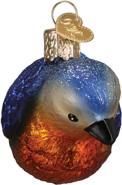 Old World Christmas Pacific Blue Tang Glass Ornament (950x950), Png Download