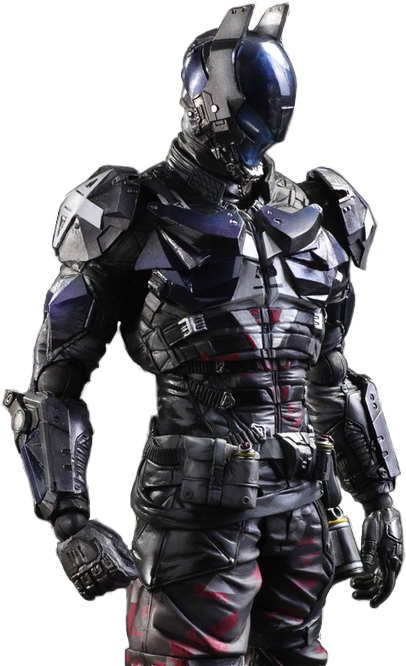 Batman - - Batman: Arkham Knight Play Arts Kai Action Figure (486x670), Png Download