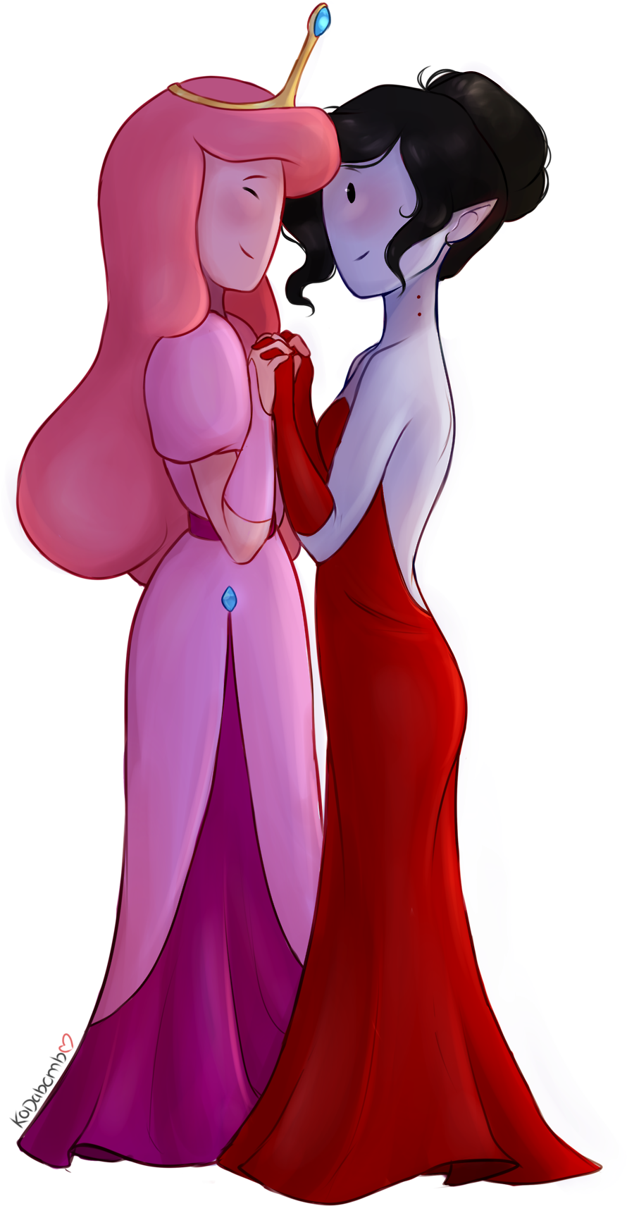 They'd Be Going To Formal Together As Friends Adventure - Princess Bubblegum (1280x1920), Png Download