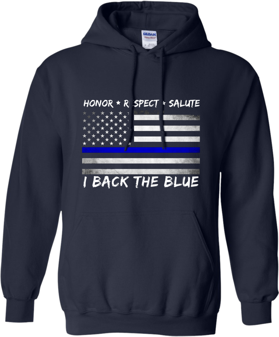 Back The Blue -thin Blue Line Hoodie For Men And Women - Tap Dancer Sweatshirt (1155x1155), Png Download