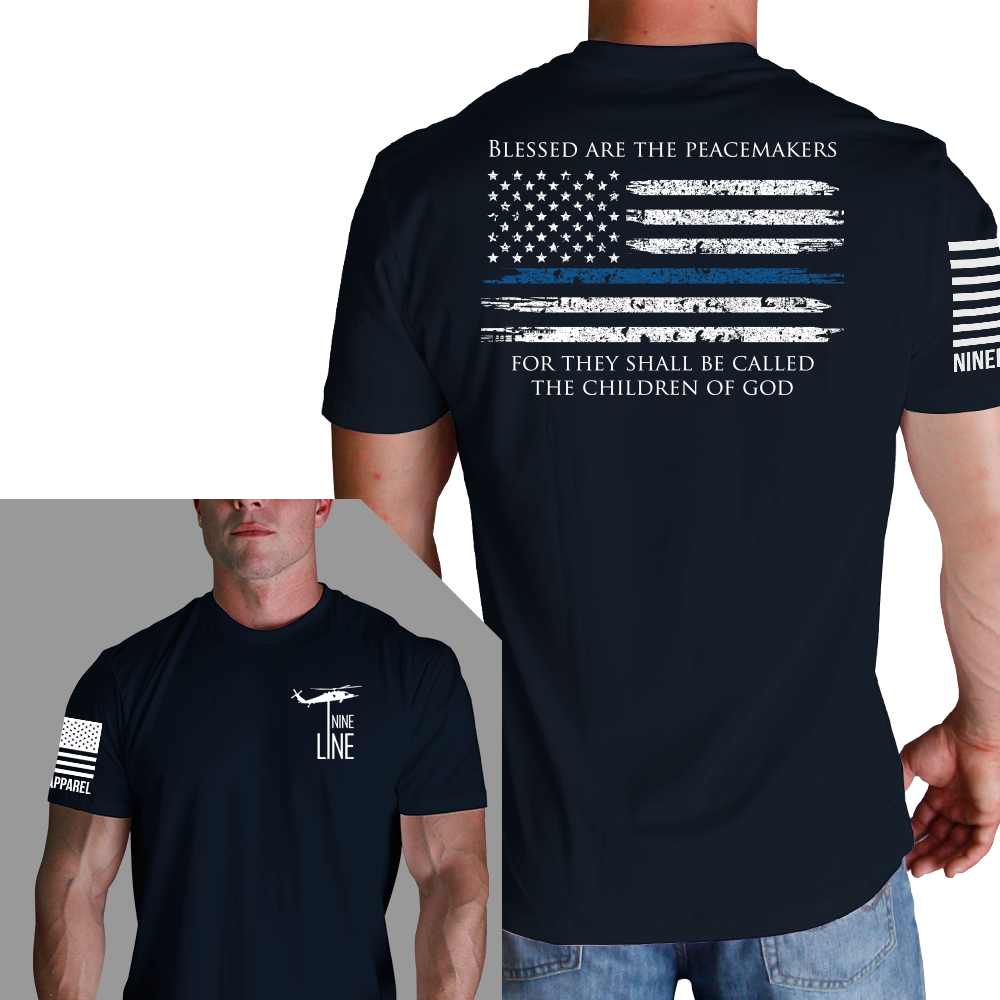 Thin Blue Line Flag Polo Shirt - Stand For The National Anthem Shirt (1000x1000), Png Download