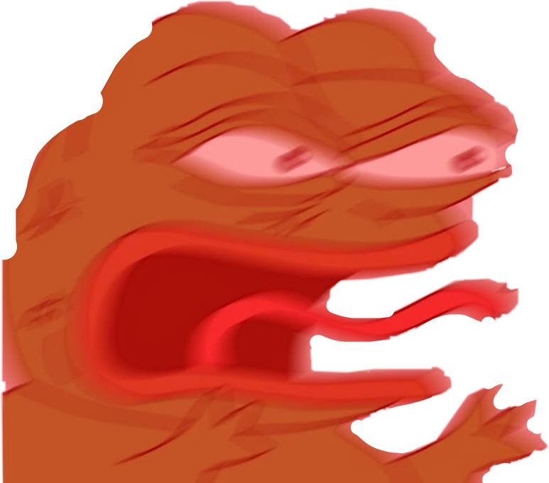 Kristengay Reee Pepe Triggered Freetoedit Png Triggered - Pepe Rage Png (773x681), Png Download
