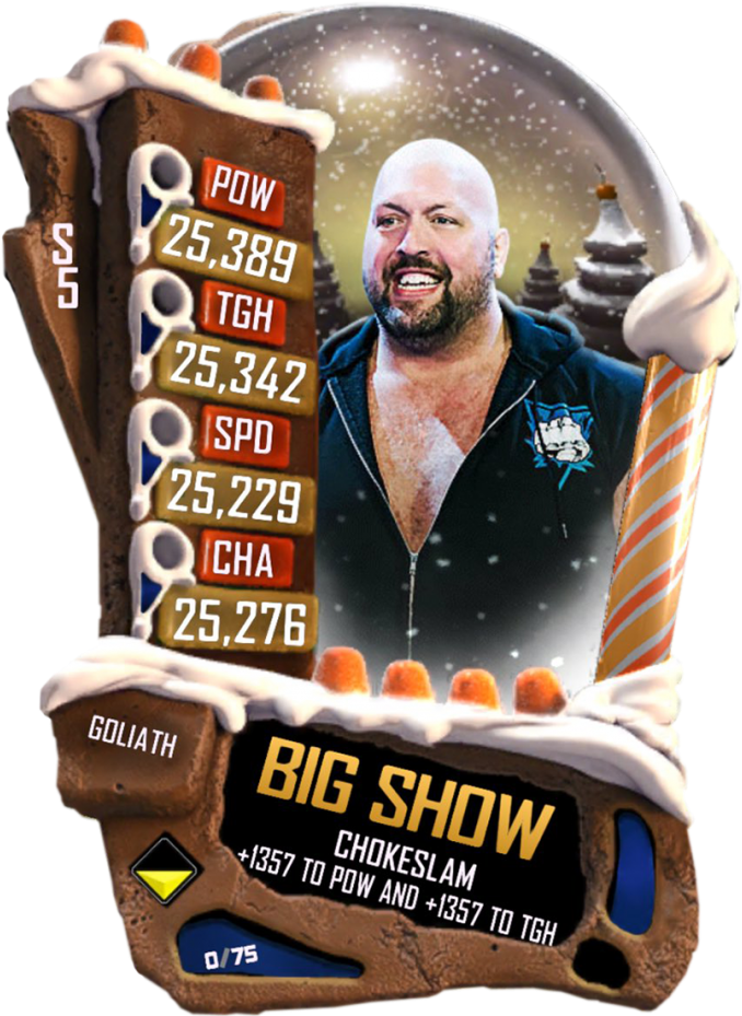 Bigshow S5 20 Goliath Christmas - Poster (733x1158), Png Download