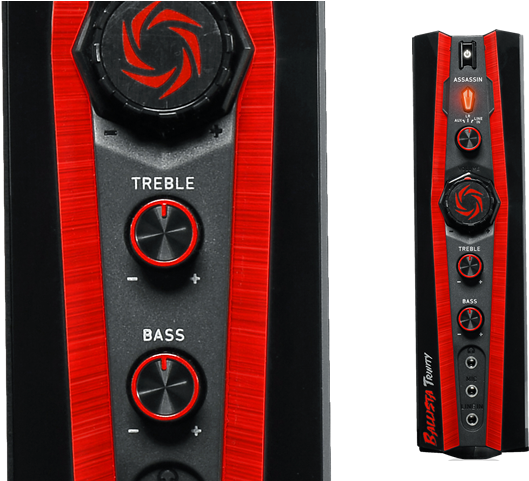 The Control Box Has 1 Rca And 2 Aux Inputs, Making - Avermedia Ballista Trinity Gaming Speakers, 2.1 Sound (1200x480), Png Download