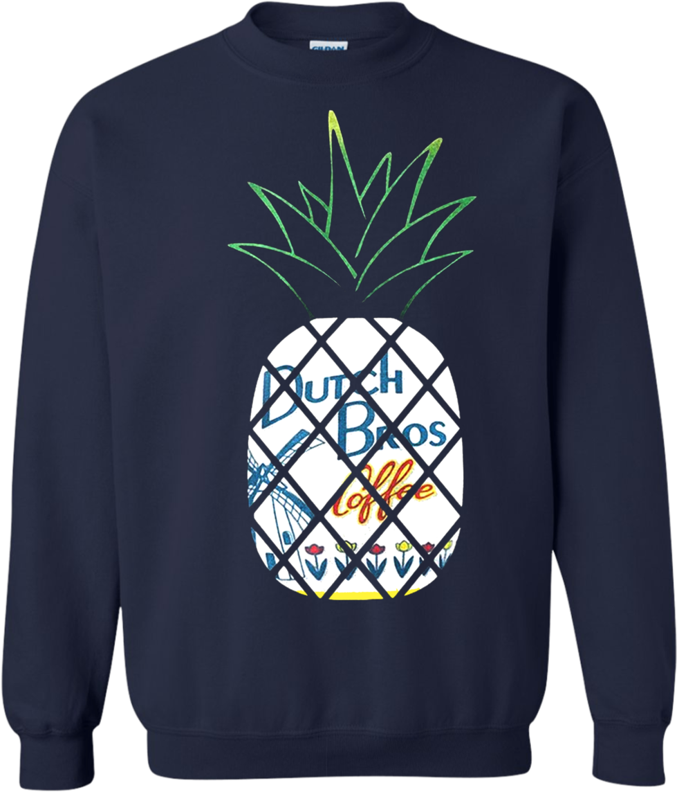 Magic Pineapples Dutch Bros Coffee T-shirt - Pineapples Dutch Bros Coffee Shirt (1155x1155), Png Download