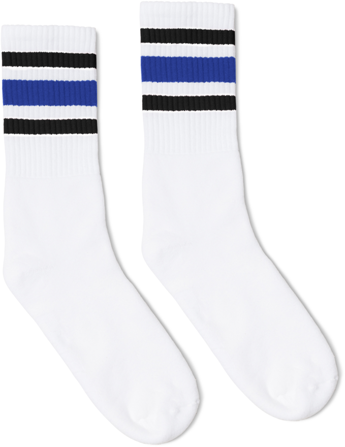 Black And Blue Striped Socks - Sock (1024x1024), Png Download