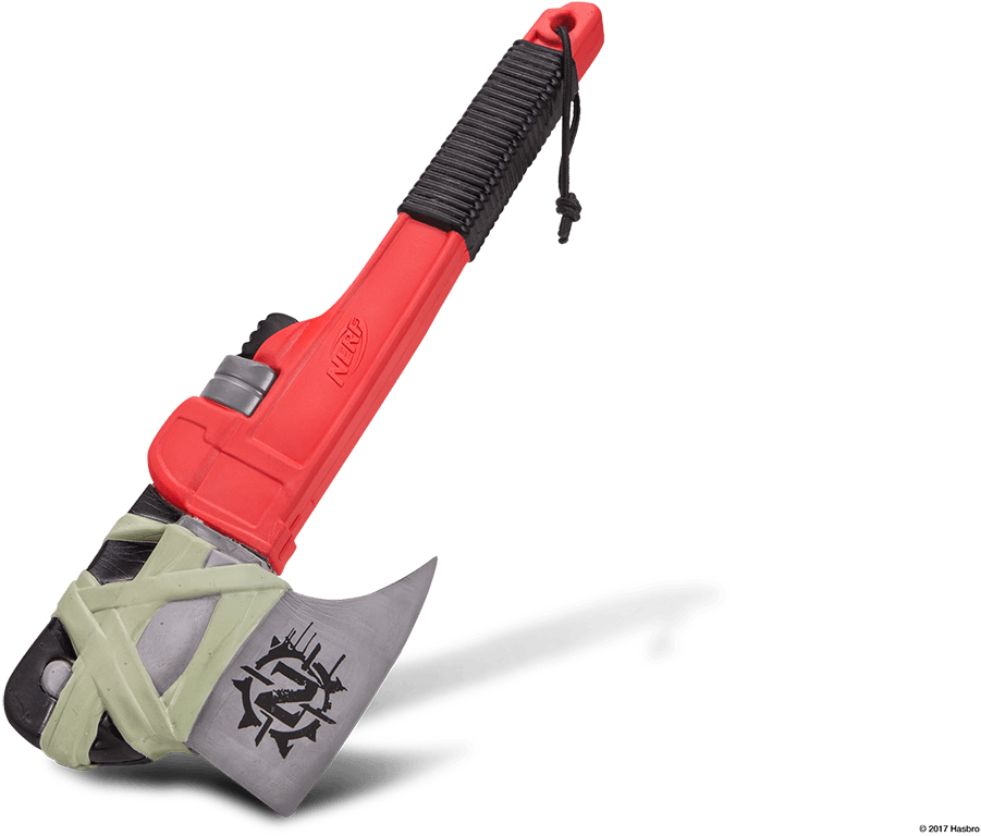 Nerf Zombie Foam Wrench Axe - Nerf Zombie Strike Foam Wrench Axe (1200x800), Png Download