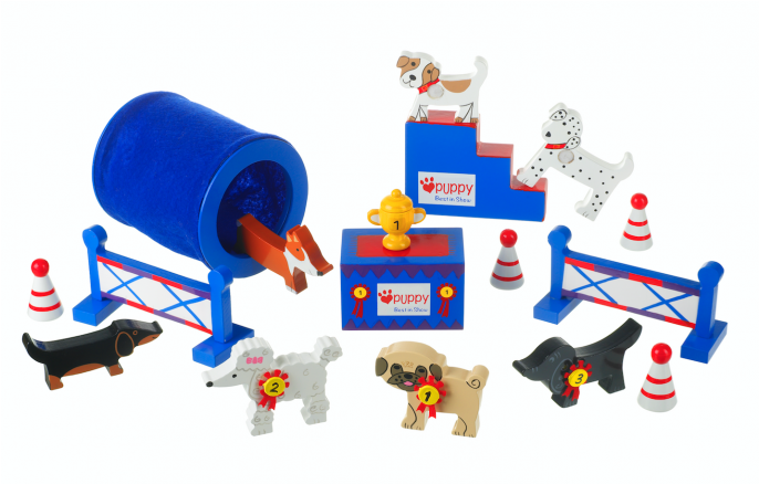 Orange Tree Toys - Orange Tree Toys Puppy Love Best In Show Play Set (685x685), Png Download