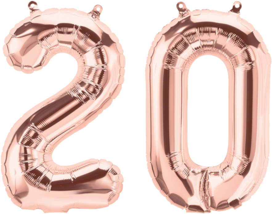 Rose Gold 2018 Balloons (1000x1000), Png Download