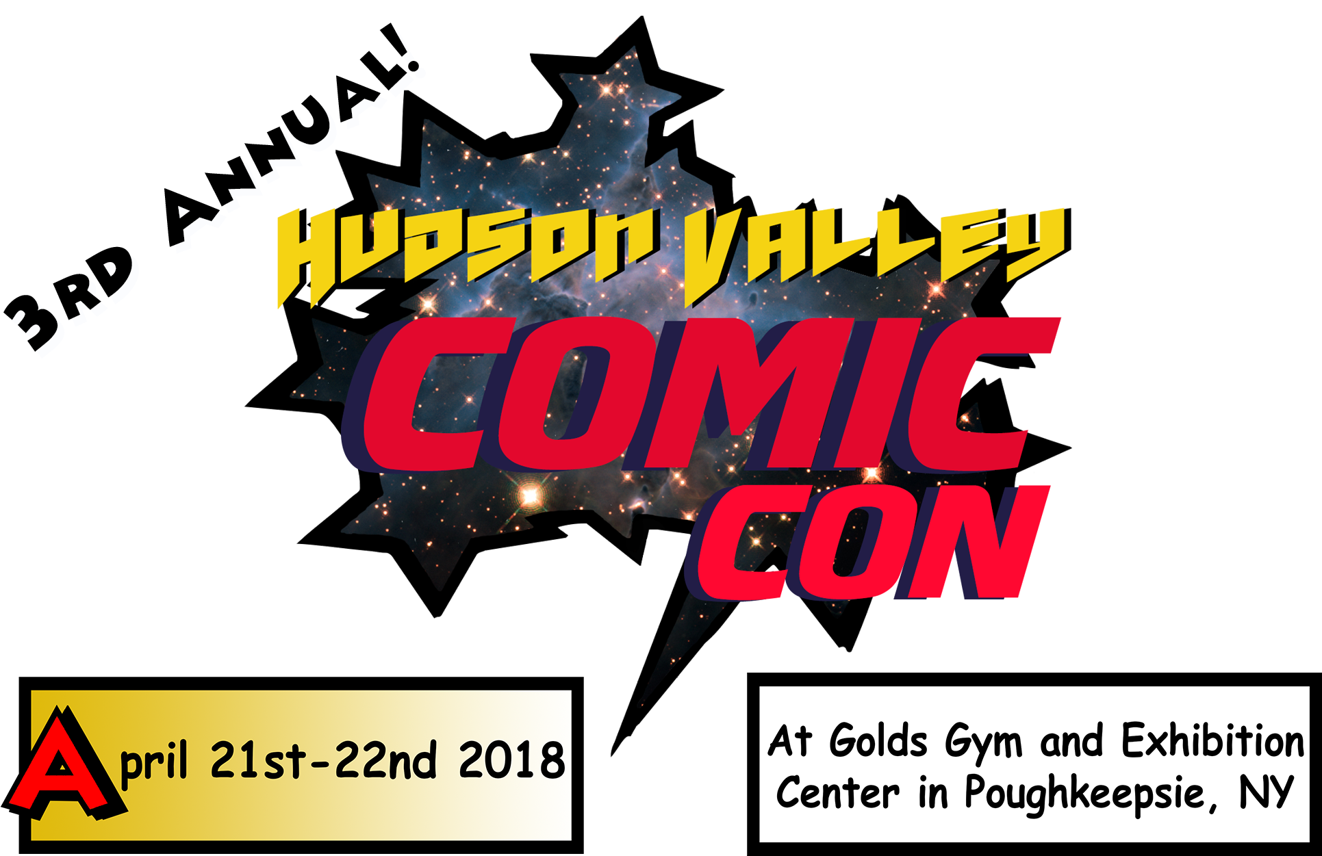 Hudson Valley Comic Con - Hudson Valley Comic Con 2017 (2100x1500), Png Download