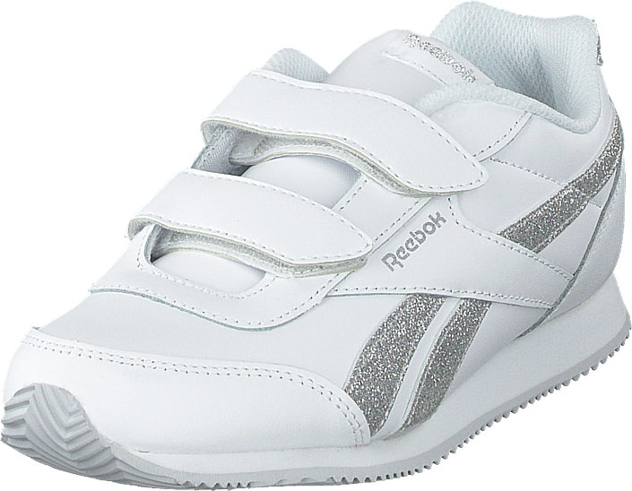 Royal Cljog White/silver Sparkle - Adidas Originals Superstar Foundation Jr Ftwr White (705x548), Png Download