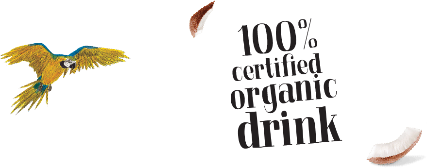 100% Certified Organic Drink Logo - Drink (1223x345), Png Download