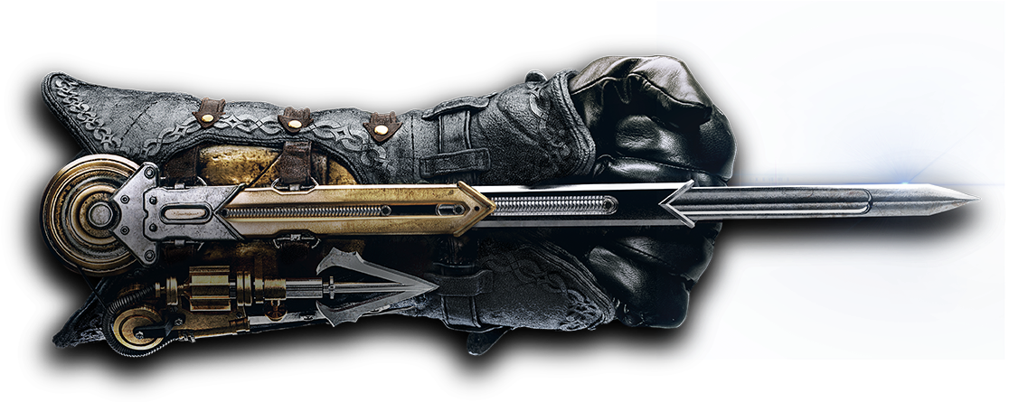 Assassins Creed Unity Clipart Gun - Assault Rifle (1125x466), Png Download