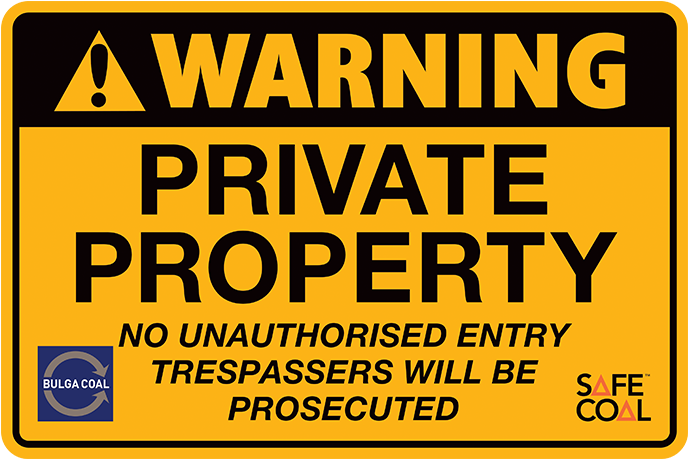 Underground Warning Signs 9 - Brady 95424 Security Sign, 10 X 14in, Bk/wht, Eng, (800x600), Png Download