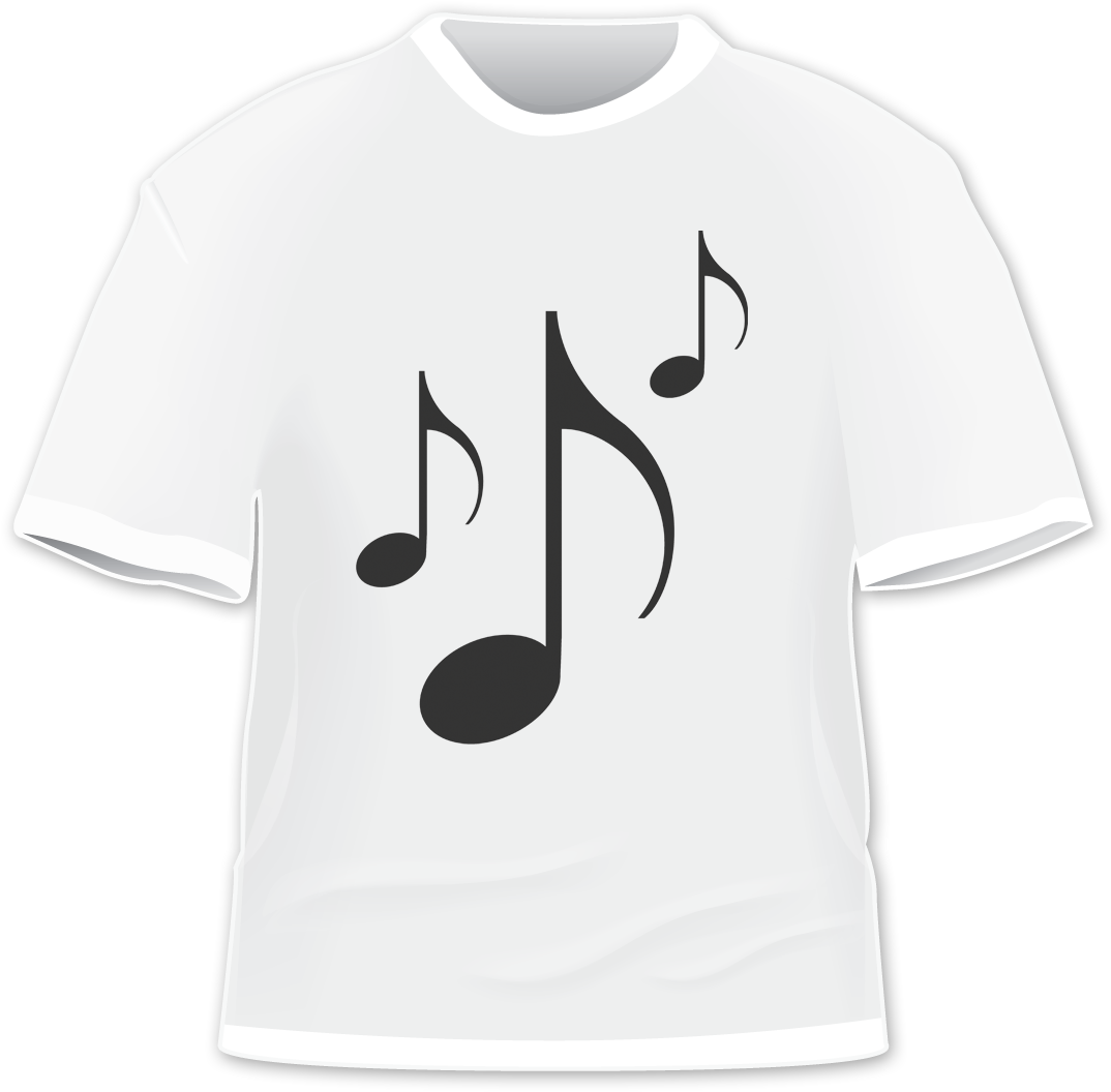 White Music Notes - White And Black Slayer T Shirt (1200x1200), Png Download
