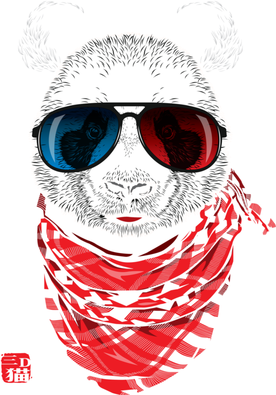 3d Panda - Giant Panda (571x780), Png Download