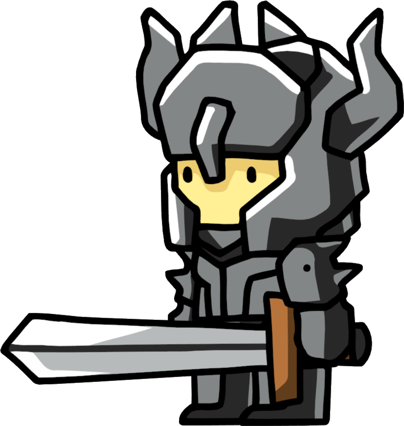 Dark Knight Su - Scribblenauts Knight (826x870), Png Download
