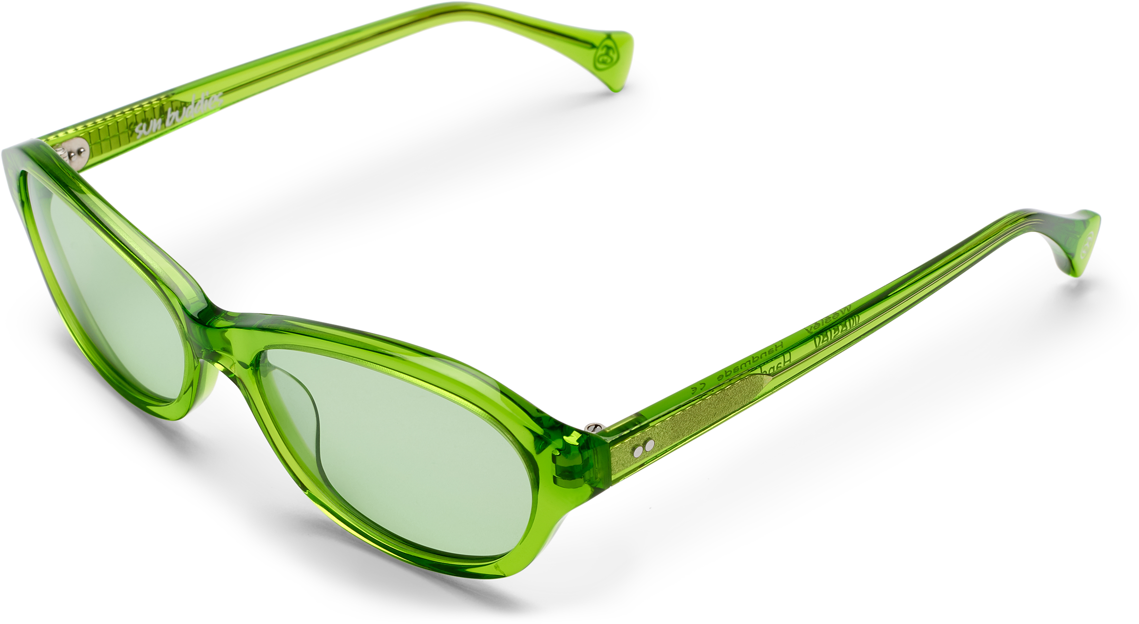 Embossed White Stüssy Links Logos On The Temple Tips (3072x1350), Png Download