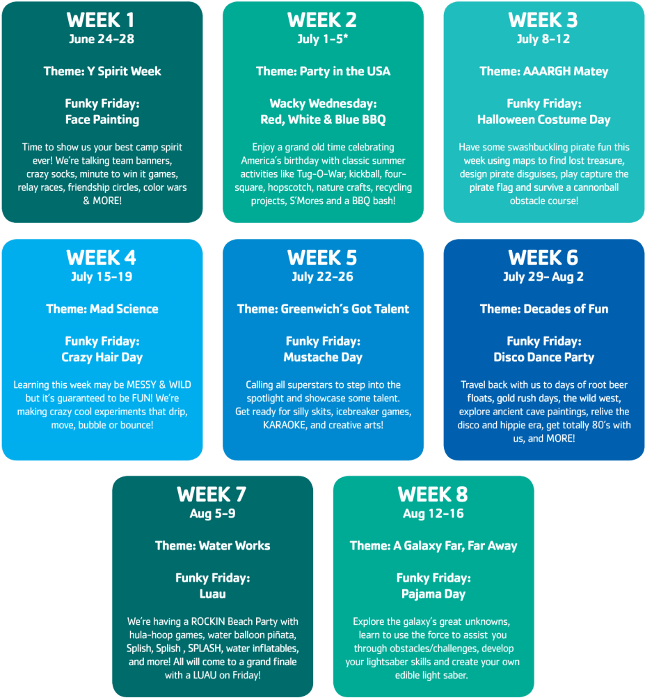 Summer Camp 2019 Weekly Themes - Summer Camp (1024x1024), Png Download