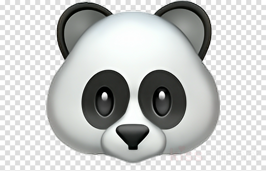 Panda Emoji Png Clipart Giant Panda Emoji Clip Art (900x580), Png Download
