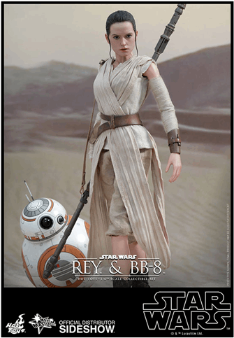 1 Of - Hot Toys Rey And Bb8 (600x600), Png Download