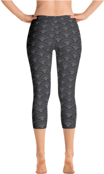 Fish Scale Pattern Leggings - Gear Fuel Strong Is The New Skinny Blue Splash - Active (600x600), Png Download