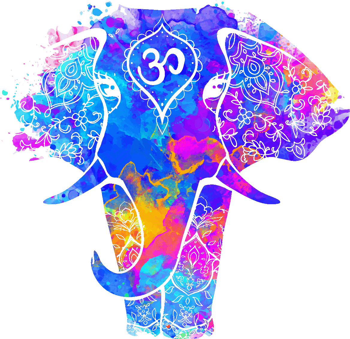 Sticker Boheme Elephant Ambiance Sticker Col Inc Sand - Beautiful Card (1200x1200), Png Download