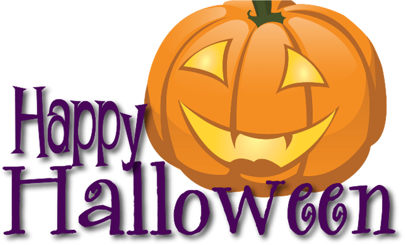 Free Happy Halloween Pictures Clip Art 2018 For Birthday - Clipart Happy Halloween Pumpkin (1368x855), Png Download