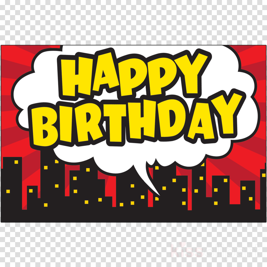 Super Hero Happy Birthday Clipart Superhero Birthday - Superhero Birthday (900x900), Png Download