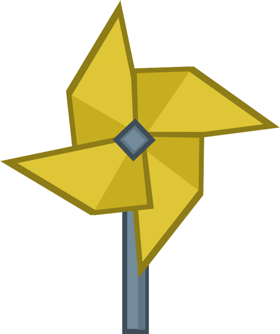 Pinwheel-asset (938x1117), Png Download