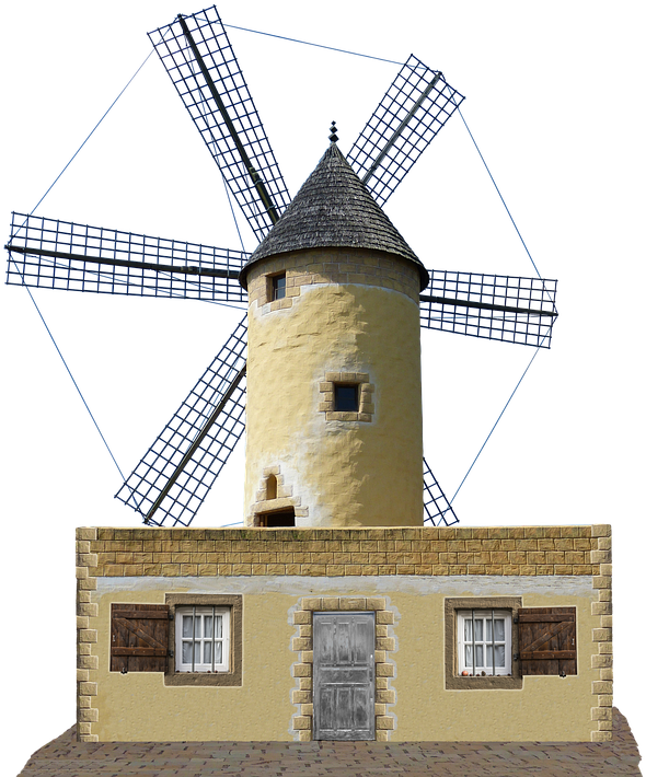 Windmill, Mill, Dutch Windmill, Holland, Old, Pinwheel - International Wind- And Watermill Museum (626x720), Png Download
