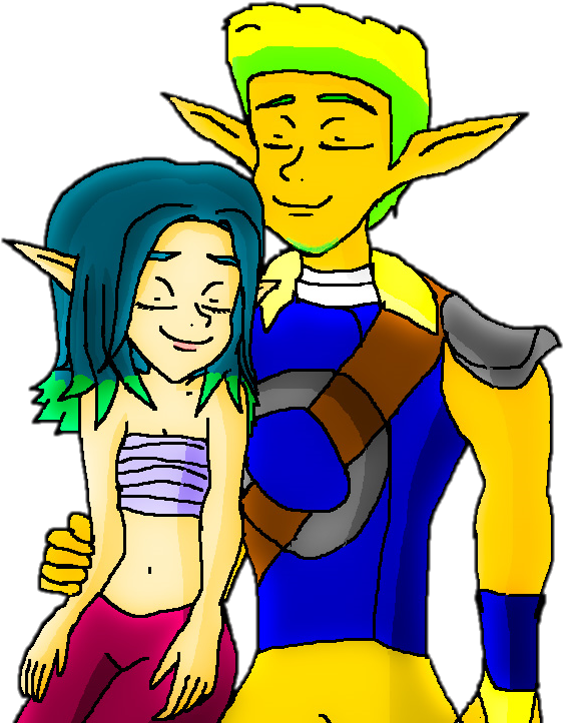 Jak And Daxter Images Jak And Keira Hagai The Last (659x937), Png Download