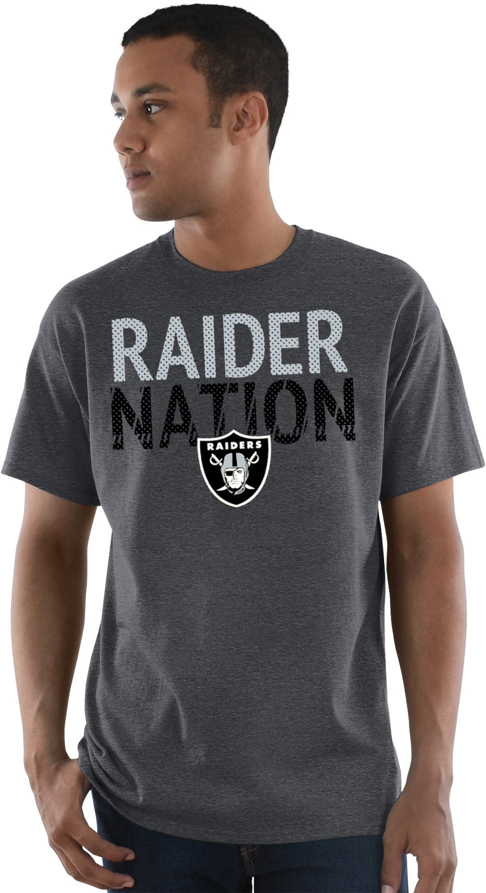Picture Of Men's Nfl Oakland Raiders Safety Blitz T-shirt - Packers Tee Shirt (1800x1800), Png Download
