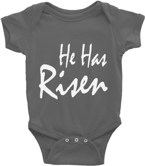 He Has Risen Infant Bodysuit - Tractor (pink) Short-sleeve Onesie | Farm Life Onesie (600x600), Png Download