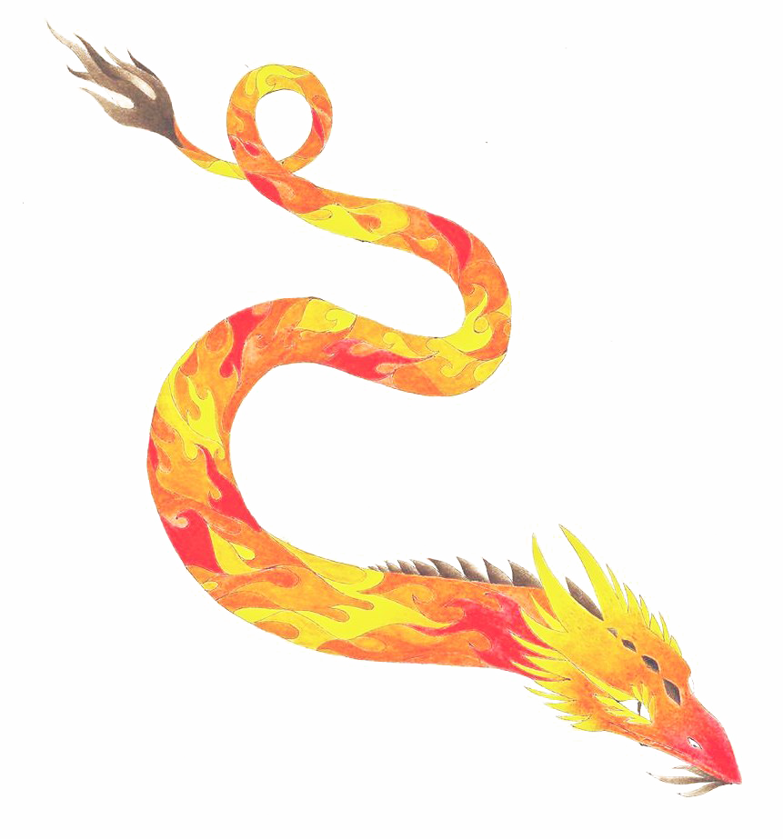 Fire Dragon Free Png Image - Portable Network Graphics (861x923), Png Download