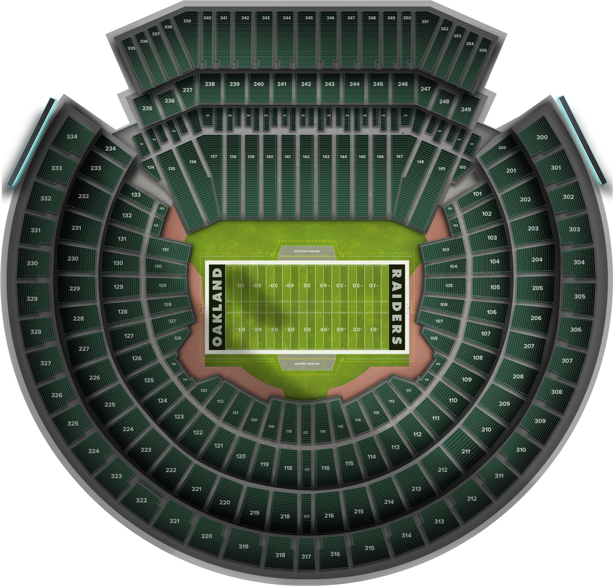 Dallas Cowboys At Oakland Raiders At Oakland Coliseum - Oakland (2560x1936), Png Download