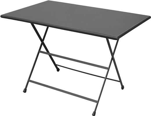 Web Arc En Ciel Large Table - Emu Arc En Ciel Foldable Table - 110 X 70 Cm. Grey (600x600), Png Download