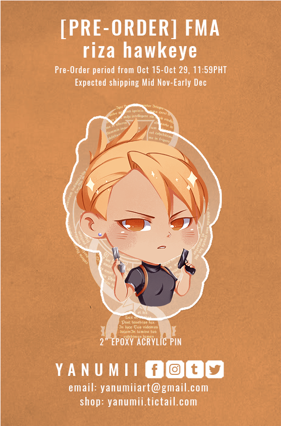 [pre-order] Fullmetal Alchemist Acrylic Pins [25g] - Poster (1000x849), Png Download