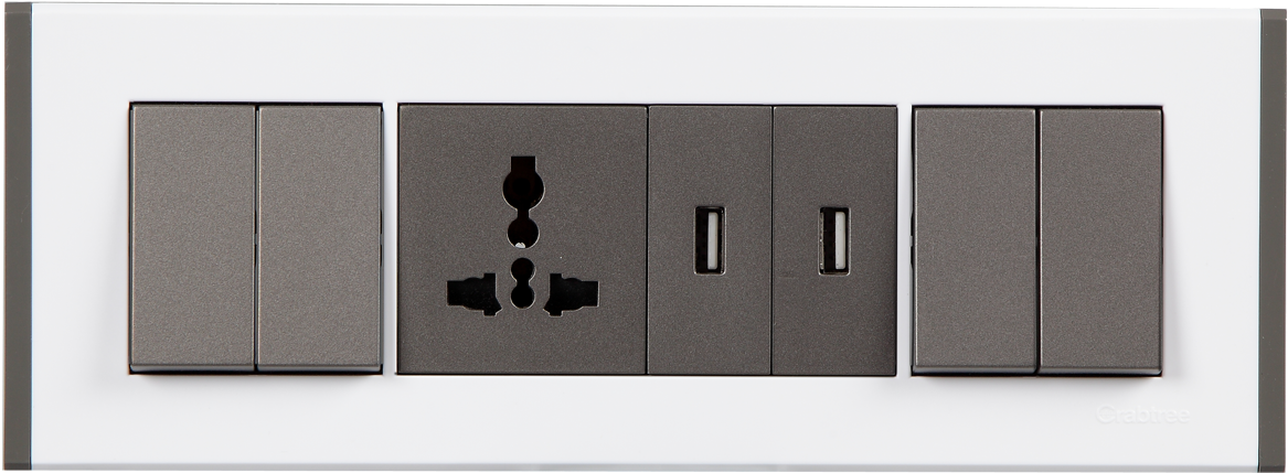 6 M White Plate With Grey Colour Trim - House (1200x1140), Png Download