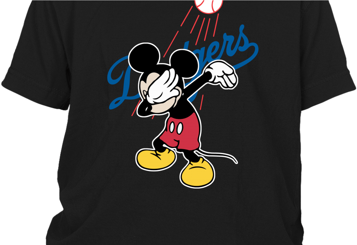 Download Mlb Los Angeles Dodgers Mickey Mouse Dabbing Mlb Baseball