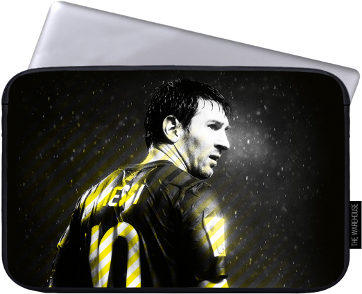 Lionel Messi Printed Laptop Sleeves (600x600), Png Download