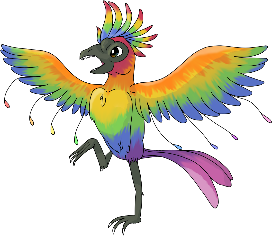 Okay So Heres The Rainbow "bird" In White, Rainbow - Rainbow Bird Pokemon (1180x1080), Png Download