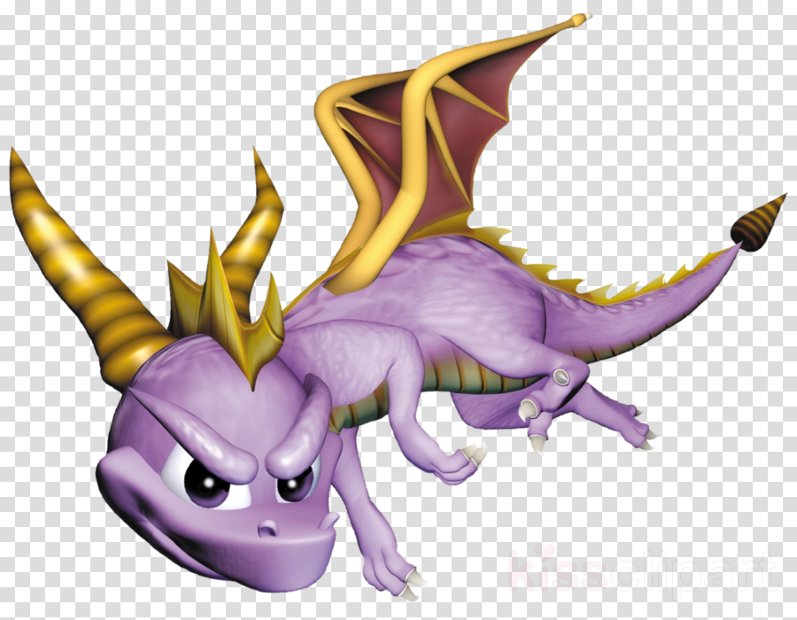 Spyro Clipart Crash Bandicoot Purple - Spyro (900x700), Png Download